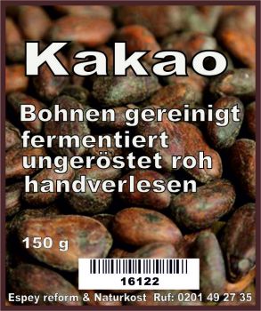 Kakao Bohnen 150 g